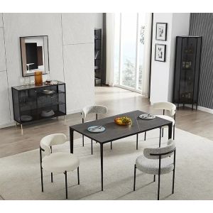 Adjustable Modern Upholstered Dining Chairs White Upholstered Side Chair