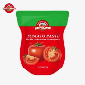 Wholesale Convenient And Flavorful The 340g Red Tomato Paste Stand-Up Sachet Offers A Delightful Culinary Experience from china suppliers