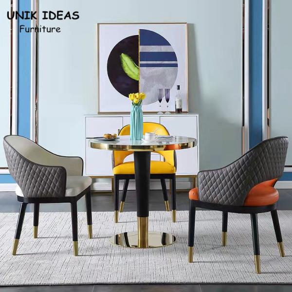0.6CBM Nordic Dining Chair 4 Seater Scandinavian Dining Room Table And Chairs