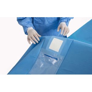 Surgical Ophthalmic Eye Drape Pack Medical Consumables Single Use Sterile With