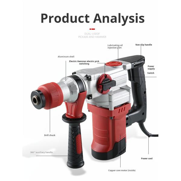 Multifunctional Electric Hammer Drill High Temperature Resistant