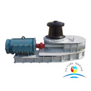 Boat 15KN Wire Drawing Marine Capstan Horizontal Three - Speed