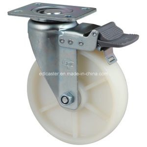 Wholesale Medium Duty 6&quot; 250kg Plate Brake Tpa Caster 6726-26 with Zinc Plated and Ball Bearing from china suppliers