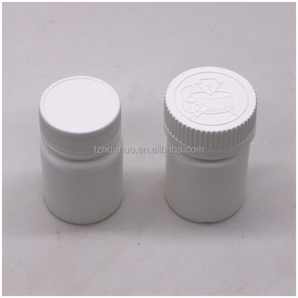 30mL Round Shape PE Plastic Bottle for Medicine Solid Tablet Capsule Storage Solution