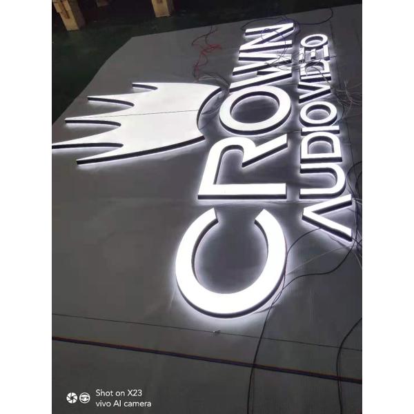 Interior cheap beautiful 3D acrylic LED letter sign Customize company logo