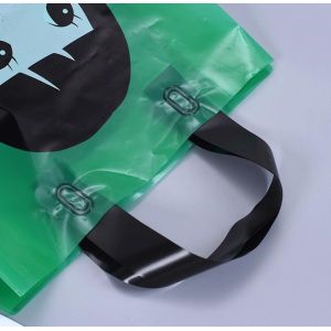 soft loop plastic carry bags/soft plastic bags made in Vietnam,waterproof die