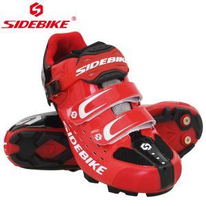 Wholesale Red Mens SPD Mountain Bike Shoes Geometry Design Body High Pressure Resistance from china suppliers