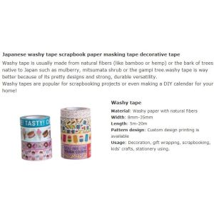 Washi Paper Masking Tape For Car Painting And Decorative,Washi Tape,Assorted