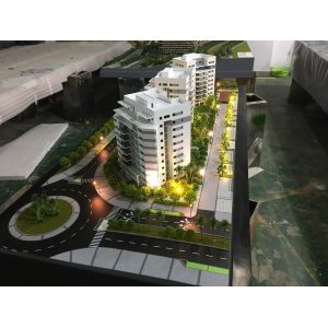 Handmade / Laser Cut Residential Building Model Acrylic Plastic Material