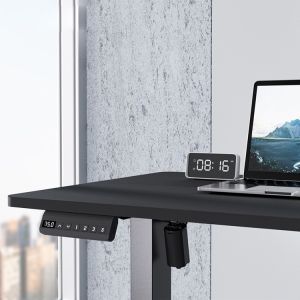 Extra Large Wood Style PANEL Coffee Electric Height Adjustable Table for Home