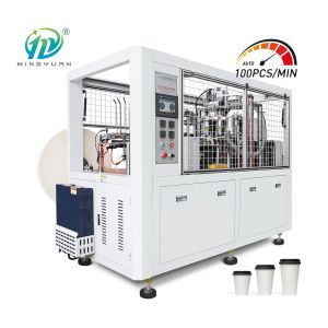 China Automatic Disposable Paper Cup Machine Mechanism Durable 350gsm 3 Phase on sale