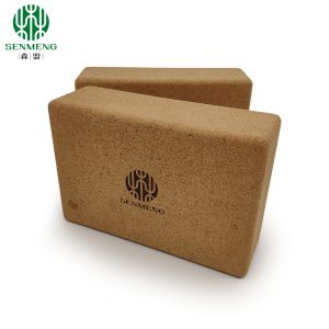 Organic and Durable Custom Eco-Friendly Natural Non-Slip Cork Yoga Brick for a
