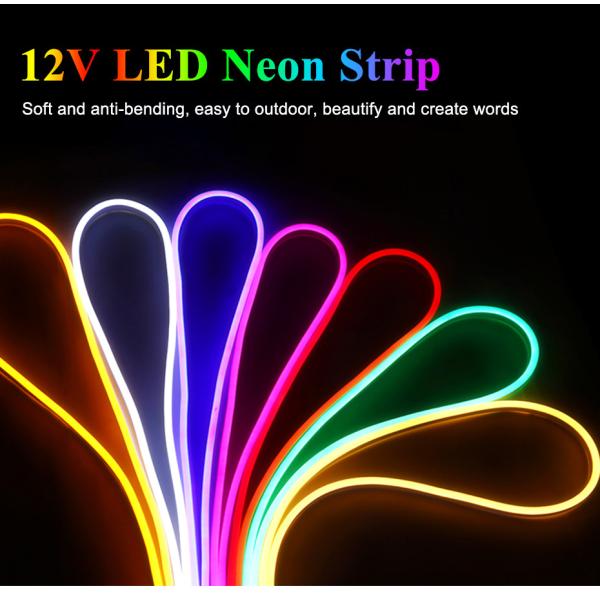 IP67 Addressable Rgb Led Neon Flex 16.4 Ft Led Light Strip SMD2835 Waterproof
