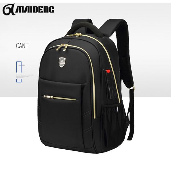 Quality Design Black Large Zipper Backpack , Unisex Use Multi Zipper Backpack for sale