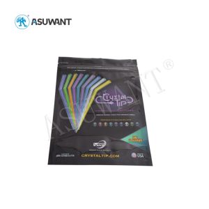 China 10 Colors Stand Up Resealable Bags PE PET VMPET Material With Power Zipper / U Notch on sale