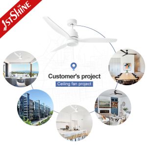 Newest Product Cooling Air Black Ceiling Fan with Multicolor LED Light by