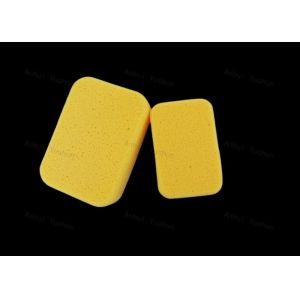 Yellow Rectangle Tile Grouting Sponge For Medium Tiles Durable And Efficient