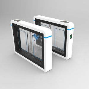 SPCC White Sliding Barrier Gate Single Directional / Bi Directional Turnstile
