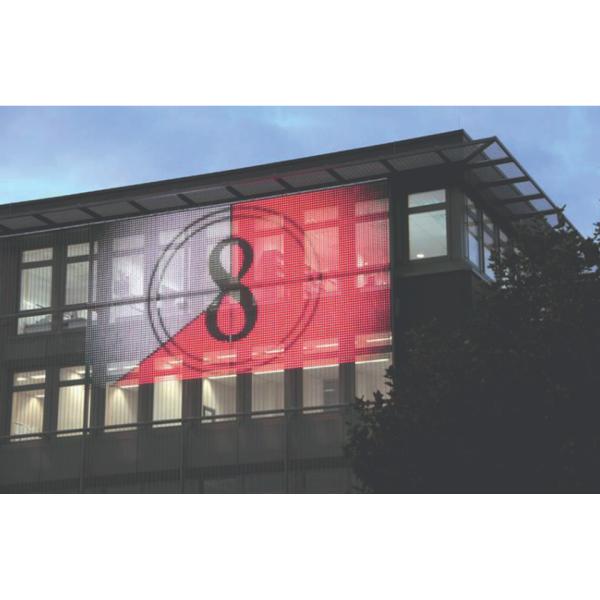 Flexible Transparent Mesh LED Screen with CE RoHS Certification and P100 Pixel