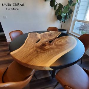 Epoxy Resin Dining Table And Chairs Oak Oval Luxury Dining Room Tables And