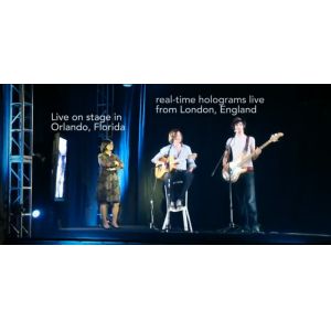 Pepper Ghost Projection Hologram Foil 3D Transparent Holographic Foil