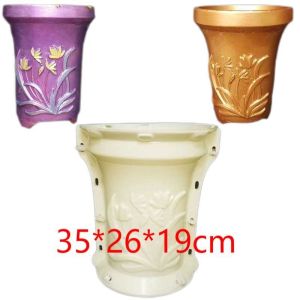 Precision Plastic Injection Molding Parts Concrete Flower Pot Molds Customized