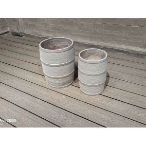 Wholesale Waterproof And Fireproof Fiber Clay Planter Round Shape from china suppliers