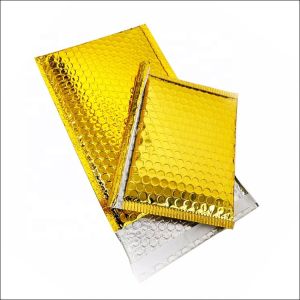 Lightweight Metallic Bubble Mailing Envelopes , 6x9 Colored Bubble Wrap Mailers