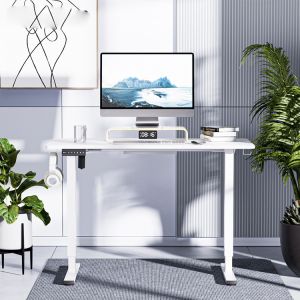 Electric Height Adjustable Desk for Home Vintage Rustic Work Station Office