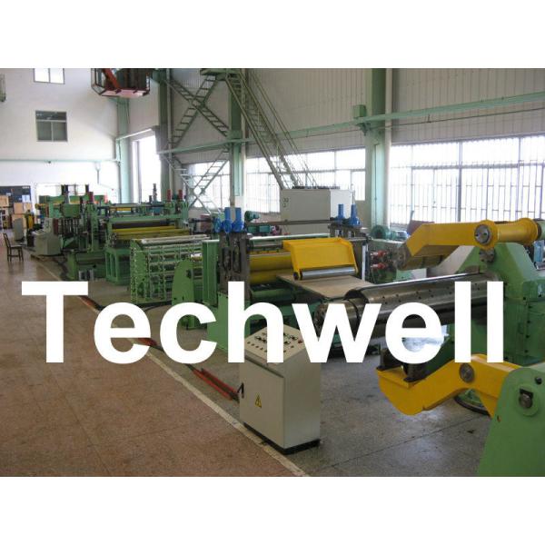 Stainless Steel Coil Slitting Cutting Line With Uncoiler, Feeder / Level,