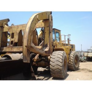 980C Used Wheel Loader with forklift stone