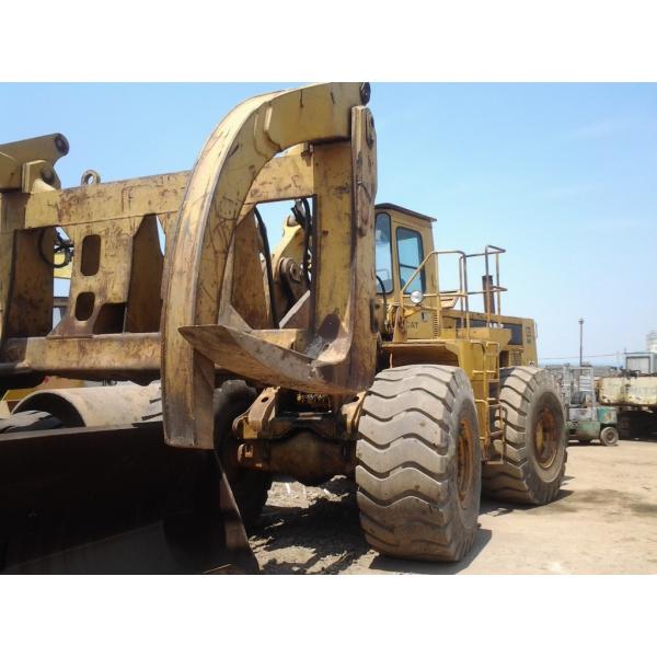 980C Used Wheel Loader with forklift stone