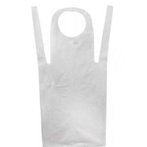 Transparent PE Disposable Plastic Apron Waterproof For Cleaning
