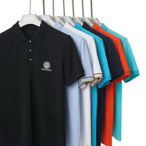 Men's Casual Style Anti-pilling Polo Shirt with Customized Colors and Embroidere