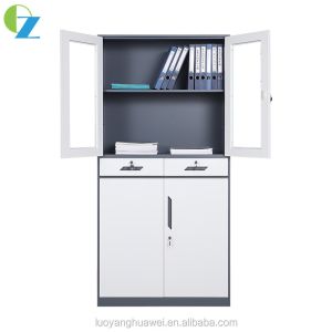 white 1mm Two Drawer Steel Filing Cabinet Assembly Structure