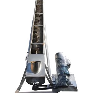 U-shaped Automatic Feeding Single-axis Spiral Conveyor For Chemical Powders Made