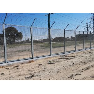 PVC Coating 75x12.5mm Anti Climb Security Fencing For Prison