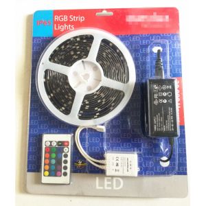 Non Waterproof Battery Powered LED Strip 12V DC With IR Remote Control