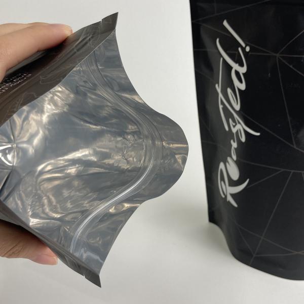 Custom Printed Stand Up Zipper Bags Matt Finish Resealable Plastic Tea Bags with Aluminum Foil Food Packaging Bags