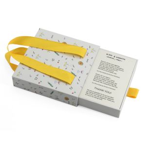 Custom Logo Printed Hard Rigid Recycle Style Cardboard Paper Packaging Sliding