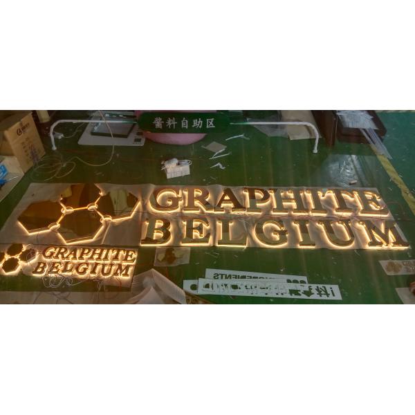 Outdoor store front building sign 3d indoor outdoor custom acrylic led letter sign