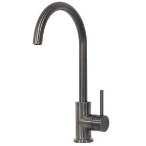 Ss304 Grey Color Single Hole Goose Neck us cupc Faucet 316 Gunmetal Tap