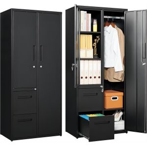 Filing cabinet in K-D structure used in office white color office cabinet with