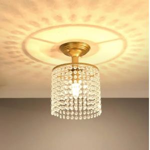 LED Crystal Chandelier Gold Ceiling Light Hallway Ceiling Lights(WH-CA-109)