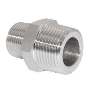 China Customized Support Reducing Nipple Fitting 3/4 x 1/2 Male NPT Threaded Round Head Code on sale