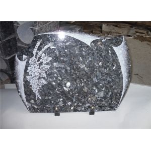 Wholesale Heart Shape Granite Headstones For Graves , Engraved Memorial Stones Flower Pigeon Pattern from china suppliers