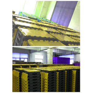 600*400*315mm FIRST Reusable Moving Boxes Plastic Crate with Lid Nestable