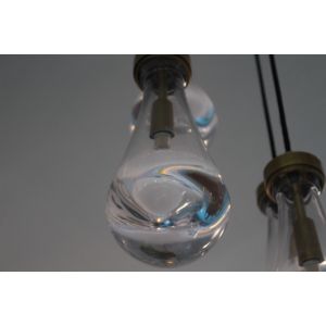 Wholesale Rain Round Brass Crystal Chandelier with Adjustable Lord Demension D 153 cm from china suppliers