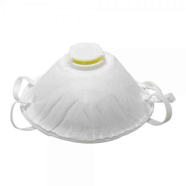 Anti Particulate Dust Face Mask , Dust Protection Mask Cone Shape 180 Degree Perfect Fit