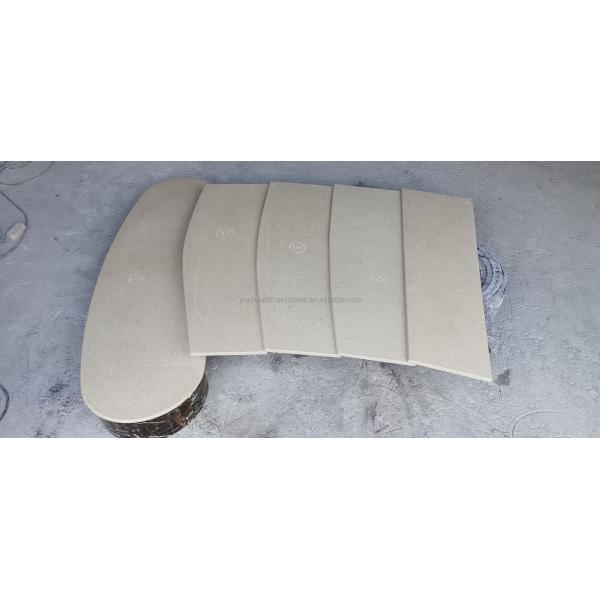 Foshan Custom Modern Honed Marble Big Slab Cut-to-Size Stairs for Home Interior Design